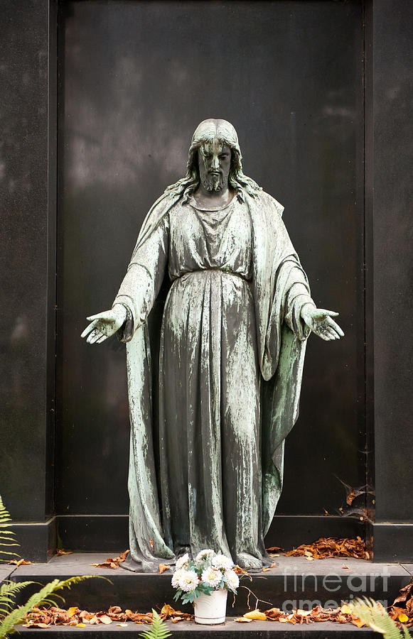 Standing Jesus Statue Photograph