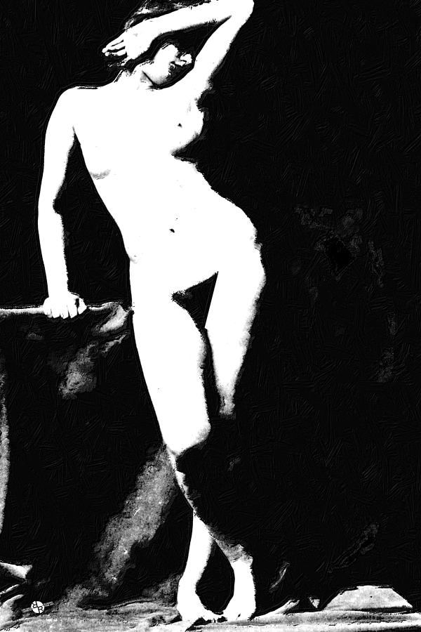Angel Painting - Standing Nude by Tony Rubino