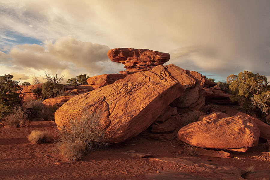 Standing Rocks in Canyonlands Photograph by Alan Vance Ley