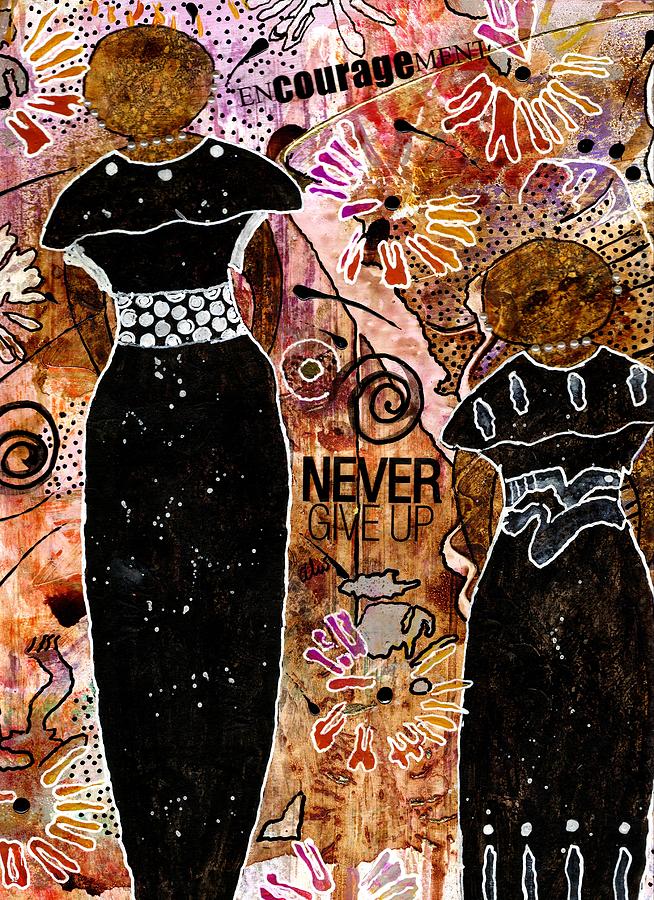 Acrylic Mixed Media - Standing Steadfast in LOVE and Kindness by Angela L Walker