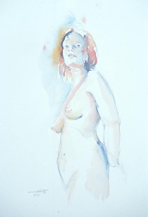 Standing Study 2 Painting by Barbara Pease