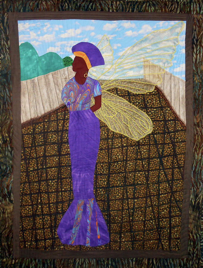 Art Quilts Tapestry - Textile - Standing Tall by Aisha Lumumba