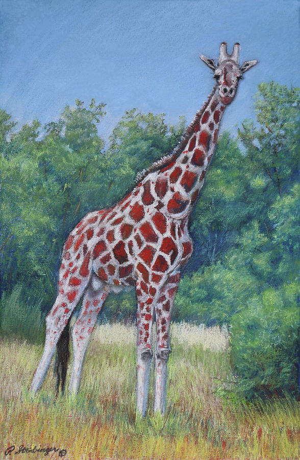 Standing Tall in Africa Painting by Patty Strubinger - Fine Art America