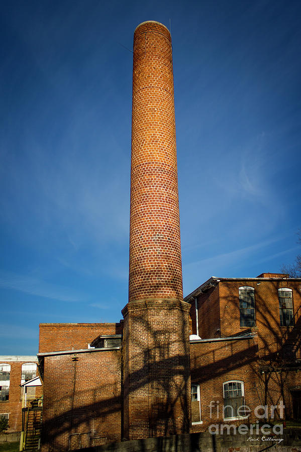 Standing Tall Mary-Leila Cotton Mill Smoke Stack Art Photograph by Reid Callaway