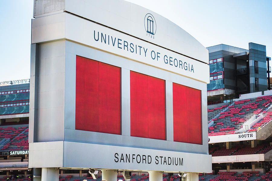 University Of Georgia Photograph - Standing Tall Over Sanford Stadium  by Parker Cunningham