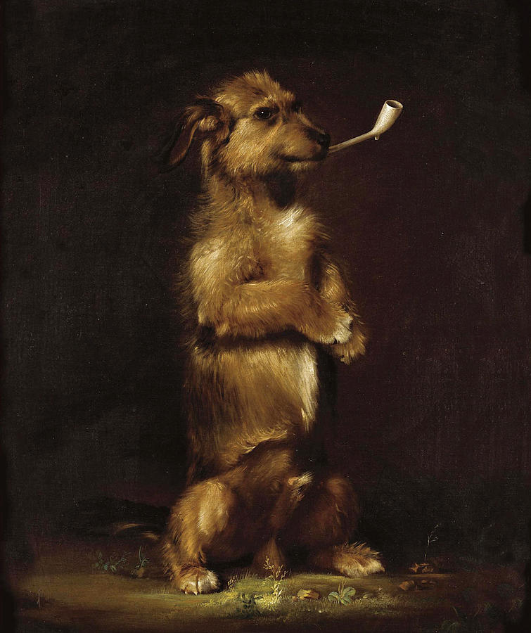 Standing to Attention Painting by Edwin Landseer