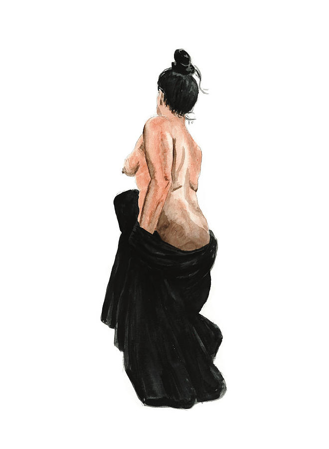 Standing Woman Painting by Masha Batkova