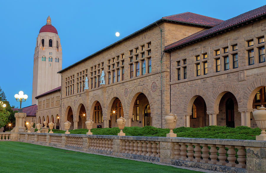Stanford At Moonrise Photograph by Jonathan Nguyen