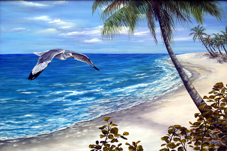 Bird Painting - Stanger on the Shore by Joanna Squier