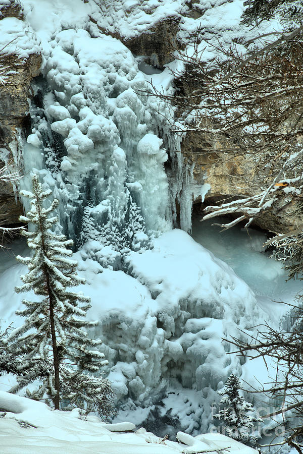 Jasper National Park Photograph - Stanley Falls Frozen by Adam Jewell