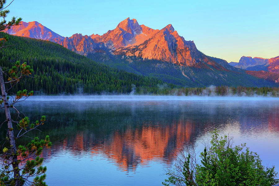 Stanley Lake Dawn Photograph by Greg Norrell