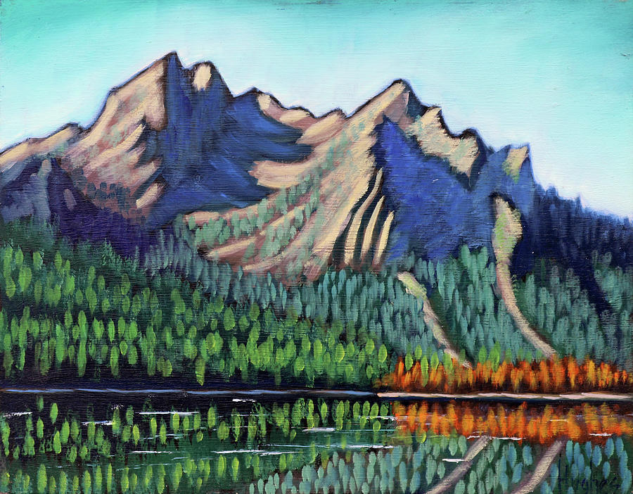 Stanley Lake Painting by Kevin Hughes