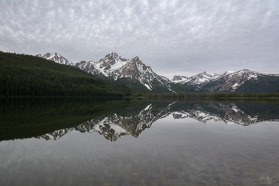 Stanley Lake Reflection Photograph by Aaron Spong