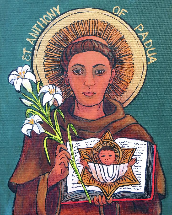 St .Anthony of Padua Painting by Candy Mayer