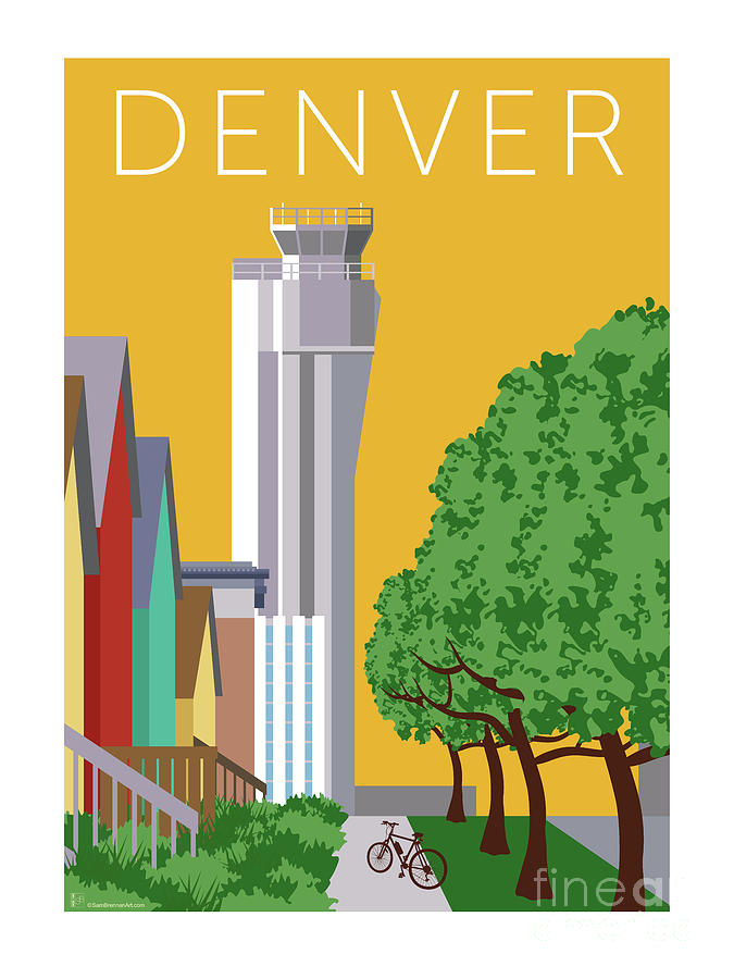 Denver Digital Art - Stapleton Summer by Sam Brennan