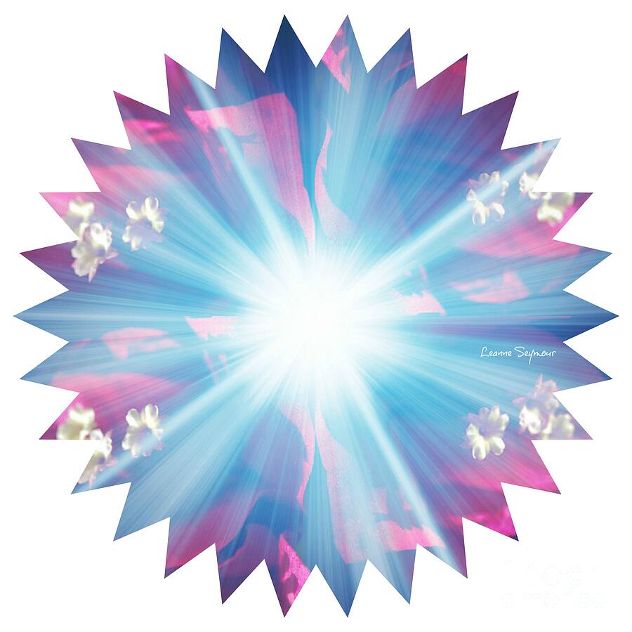 Star Burst Mandala Mixed Media by Leanne Seymour