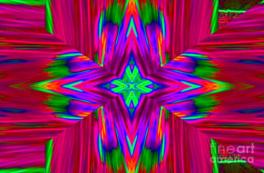 Abstract Digital Art - Star Burst by Lorles Lifestyles Abstract Digital Art - Star Burst by Lorles Lifestyles