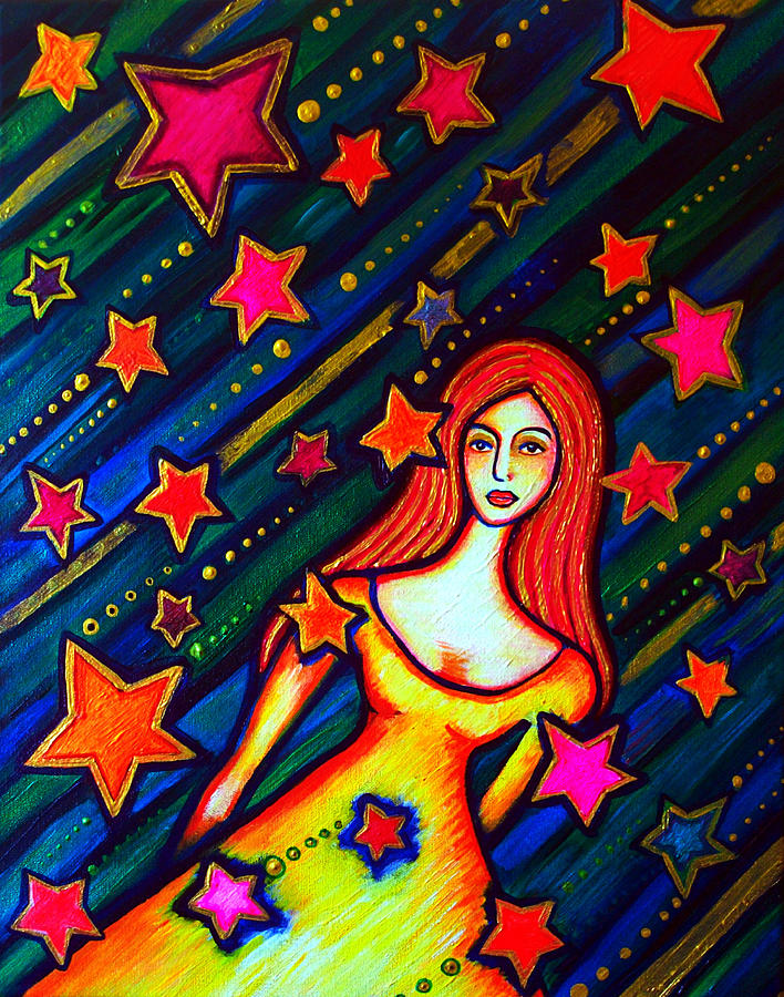 Bright Painting - Star Crossed by Brenda Higginson