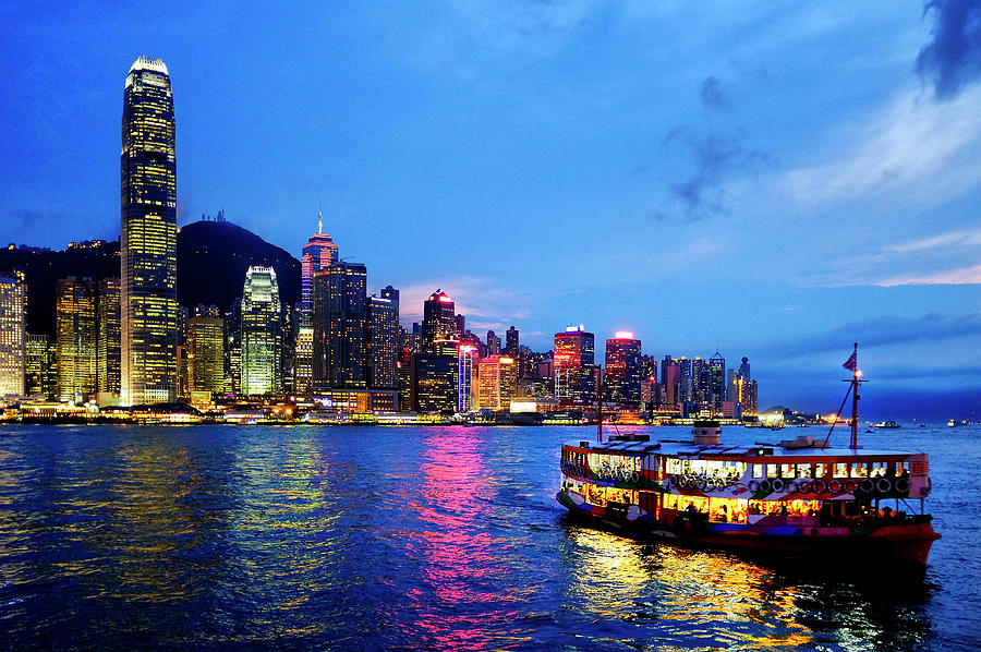 Hong Kong - Star Ferry in the Victoria Harbour Photograph by Fabrizio Troiani