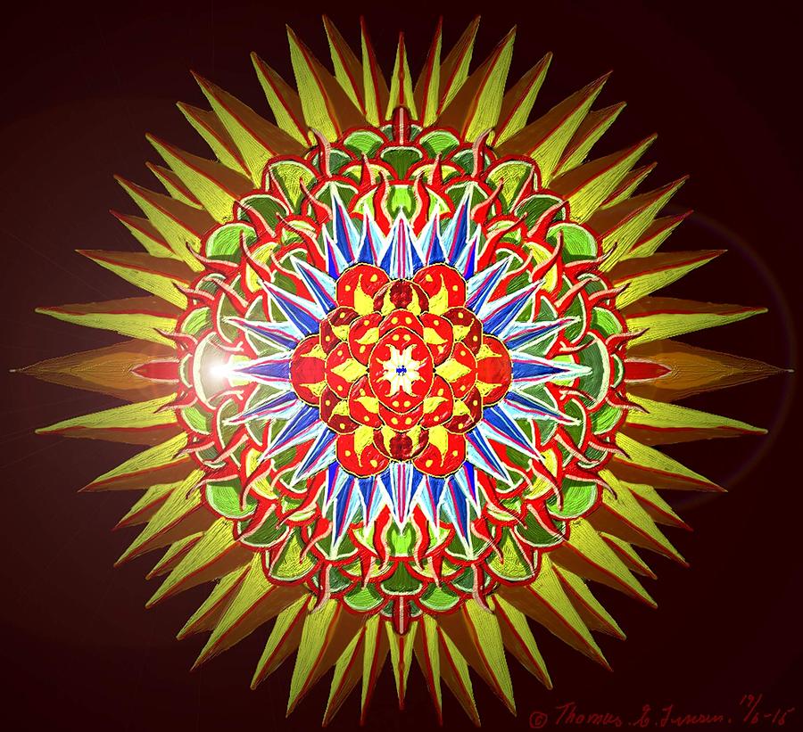 Star Flower Painting by ThomasE Jensen