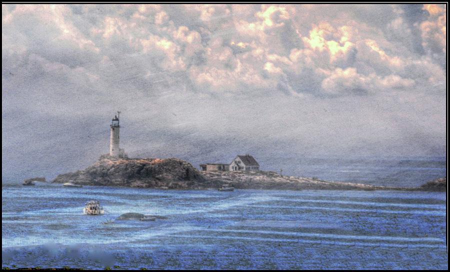 Star Island Lighthouse Photograph by Phyllis Meinke