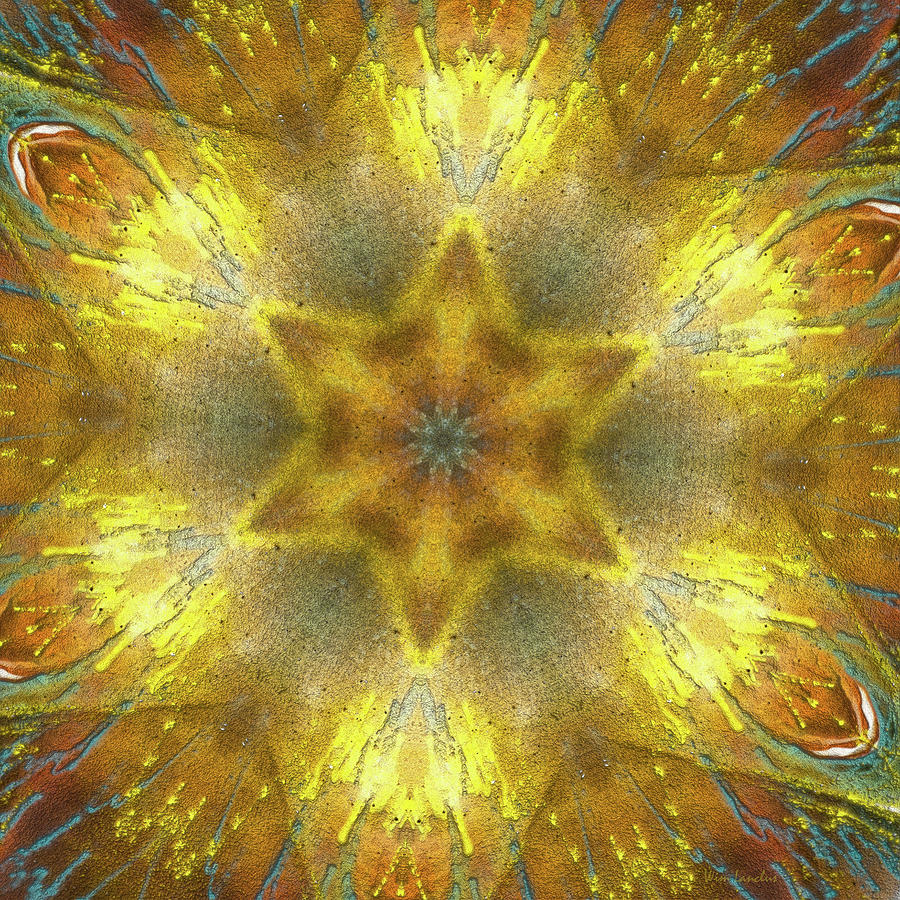 Star Kaleidoscope Digital Art by Wim Lanclus