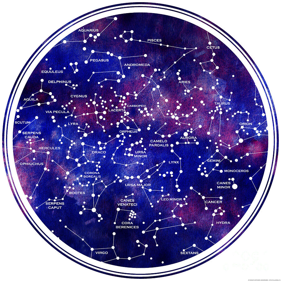 Star Map III Digital Art by Stevyn Llewellyn