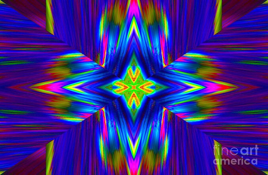 Abstract Digital Art - Star of Bethlehem by Lorles Lifestyles Abstract Digital Art - Star of Bethlehem by Lorles Lifestyles