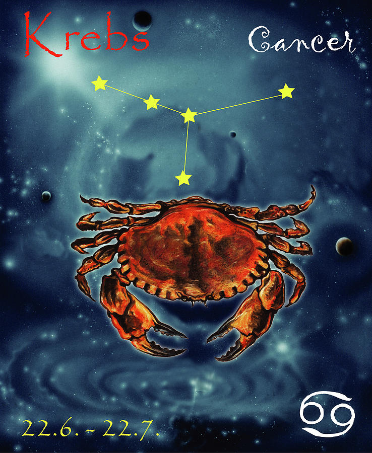 Horoscope Painting - Star of Cancer by Johannes Margreiter