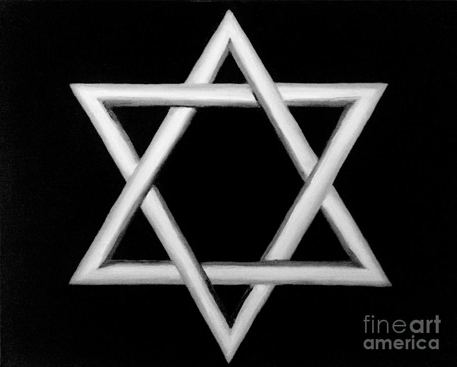 Star Of David # 2 Painting by Catalina Walker