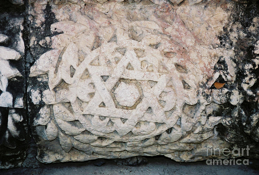 Star of David Ancient Stone Photograph by Constance Woods