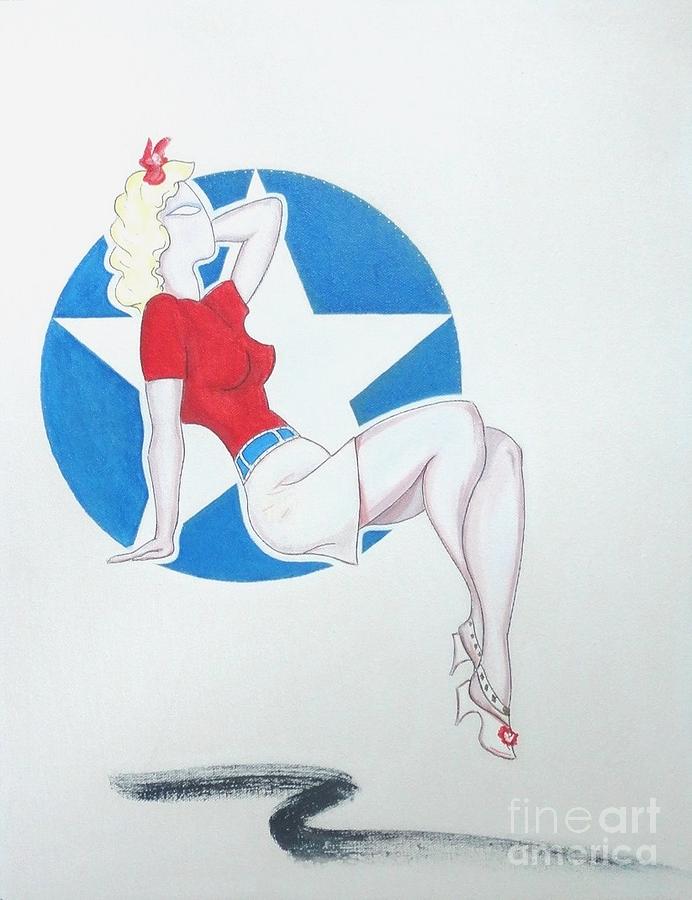Star Pinup  Painting by John Lyes