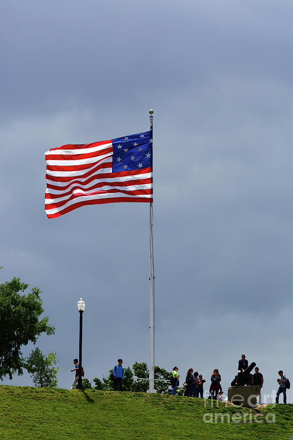 Star Spangled Banner Flag on Federal Hill Baltimore Photograph by James Brunker