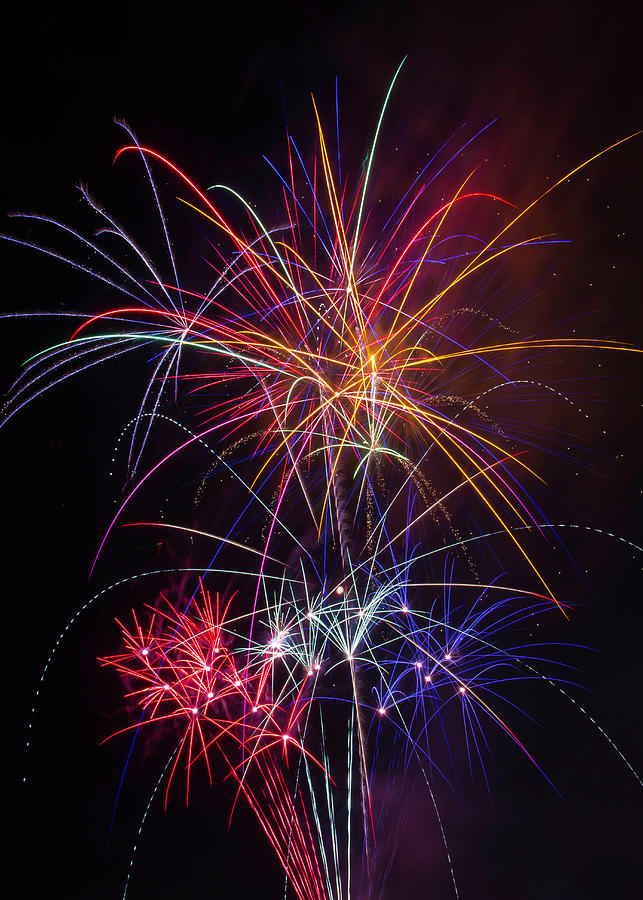 Star Spangled Fireworks Photograph by Garry Gay | Fine Art America