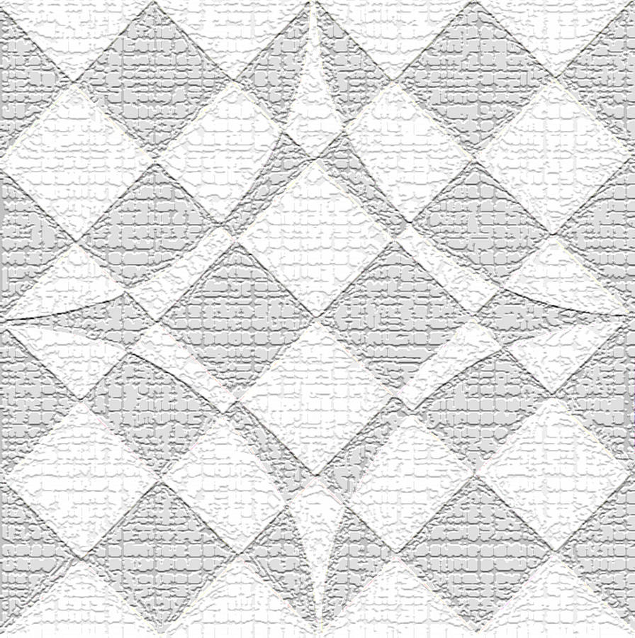 Star Squared emboss 1 whitegray Tapestry - Textile by Christine McCole