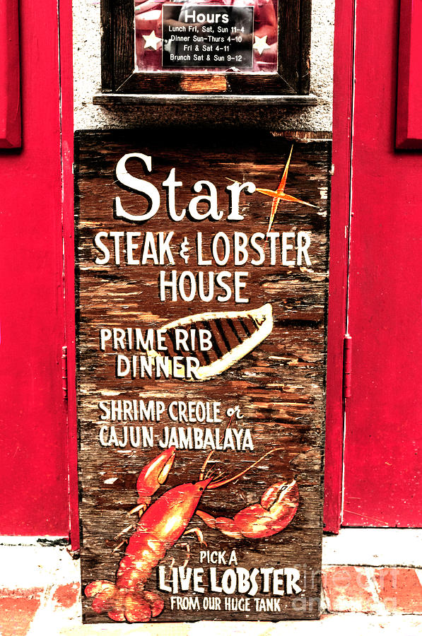 Star Steak And Lobster House  Photograph by Frances Ann Hattier