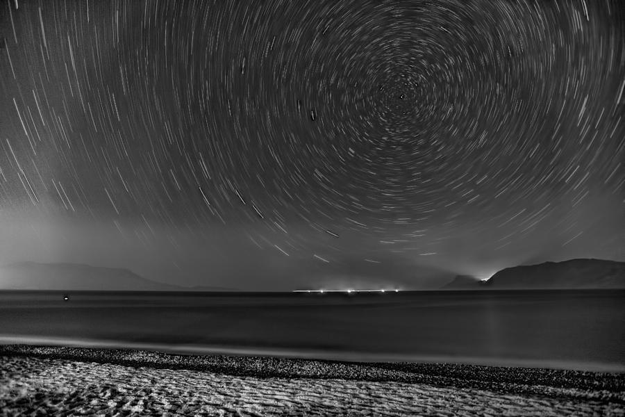 Star Trails from Crete - Greece Photograph by Constantinos Iliopoulos