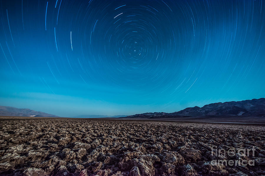 Star Trails in the Desert Photograph by Jim DeLillo