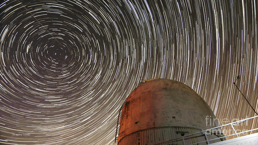 Star Trails over Observatory by Gordon Wood Star Trails over Observatory by Gordon Wood