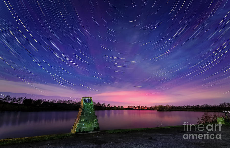 Star Trails Over The Tarn Photograph