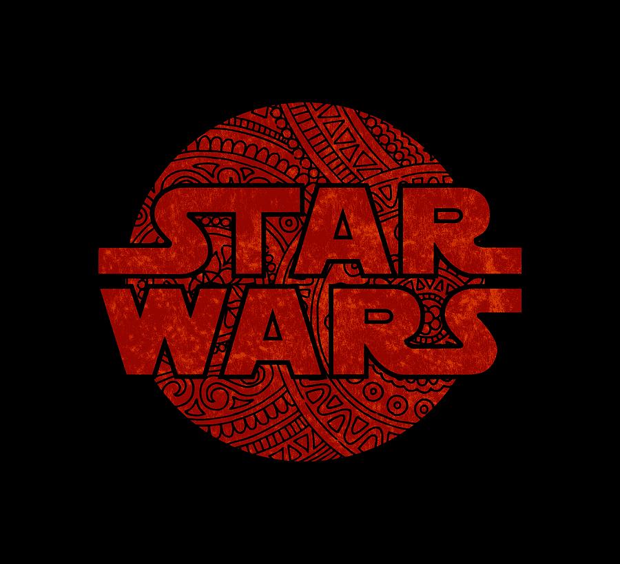 Star Wars Art - Logo - Red Mixed Media by Studio Grafiikka