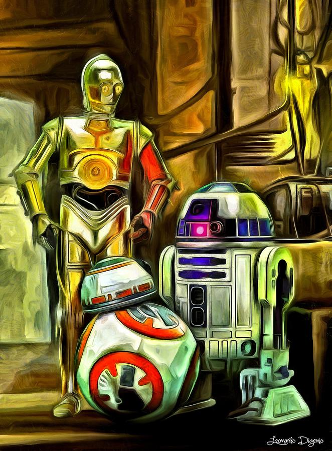 Star Wars Droid Family Painting