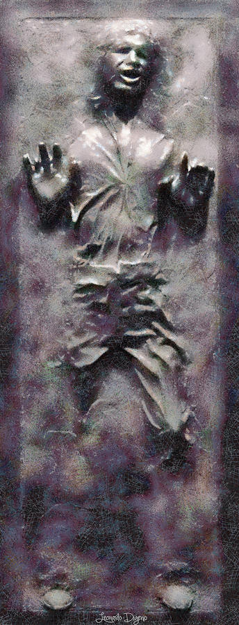 Star Wars Han Solo Frozen In Carbonite - Da Digital Art