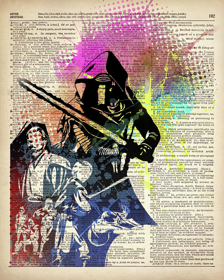 Star Wars On Dictionary Painting by Art Popop
