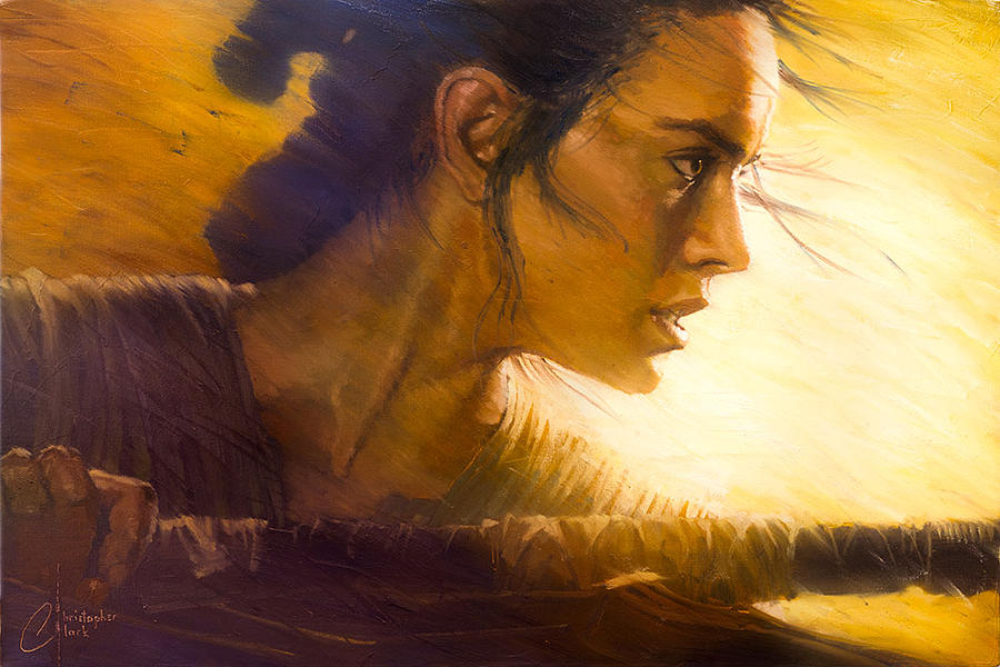 Star Wars Rey Painting by Christopher Clark - Fine Art America