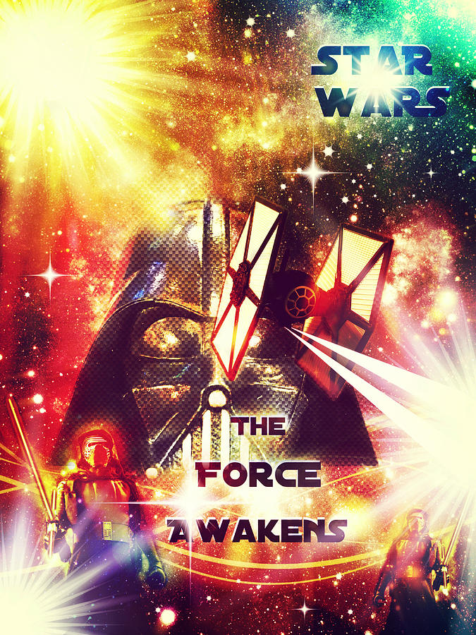 Star Wars - The Force Awakens Collage Poster I Photograph by Aurelio Zucco