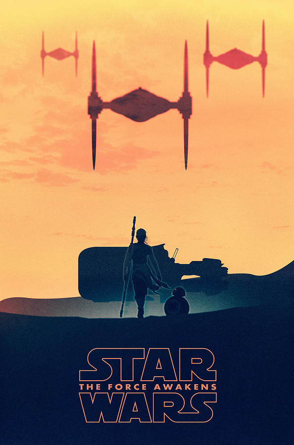 Star Wars Digital Art - Star Wars The Force Awakens - Rey by Farhad Tamim