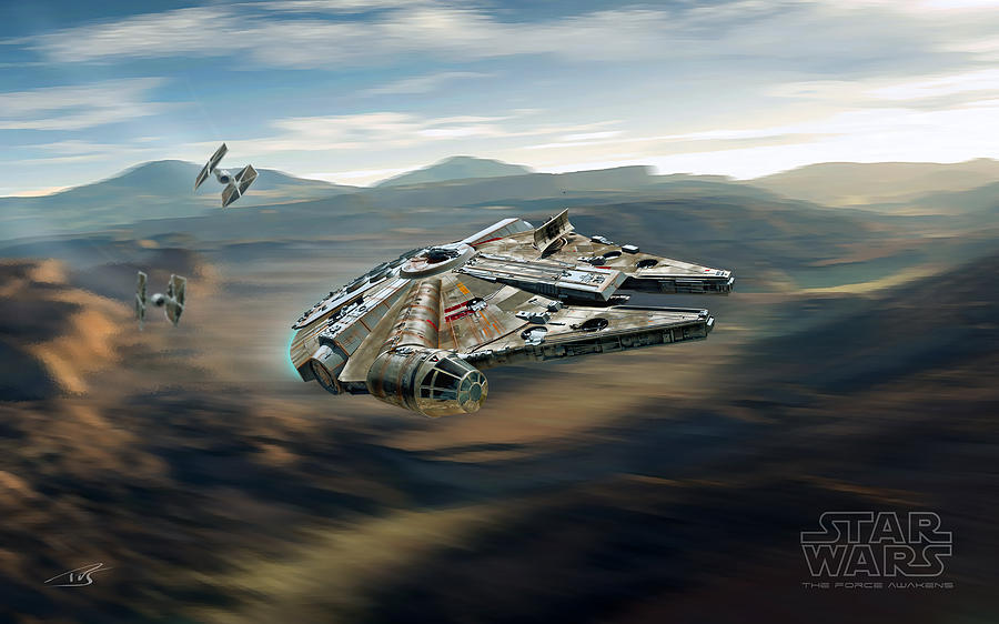 Star Wars Wallpaper Digital Art By Peter Van Stigt