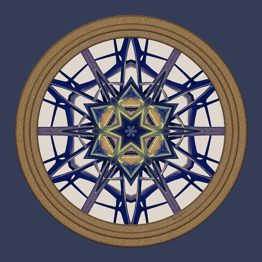 Mandala Digital Art - Star Window I by Lynde Young