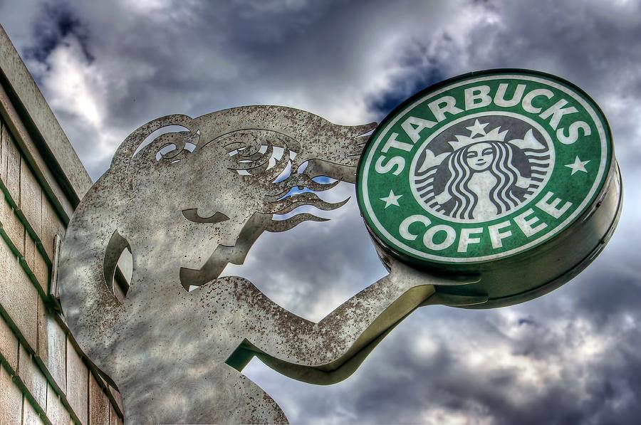 Seattle Photograph - Starbucks Coffee by Spencer McDonald